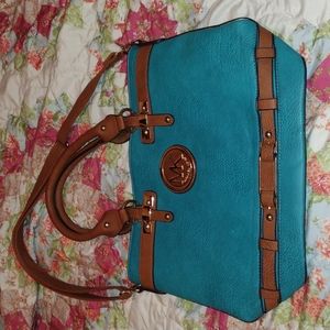 Michael Kors turquoise/teal purse
